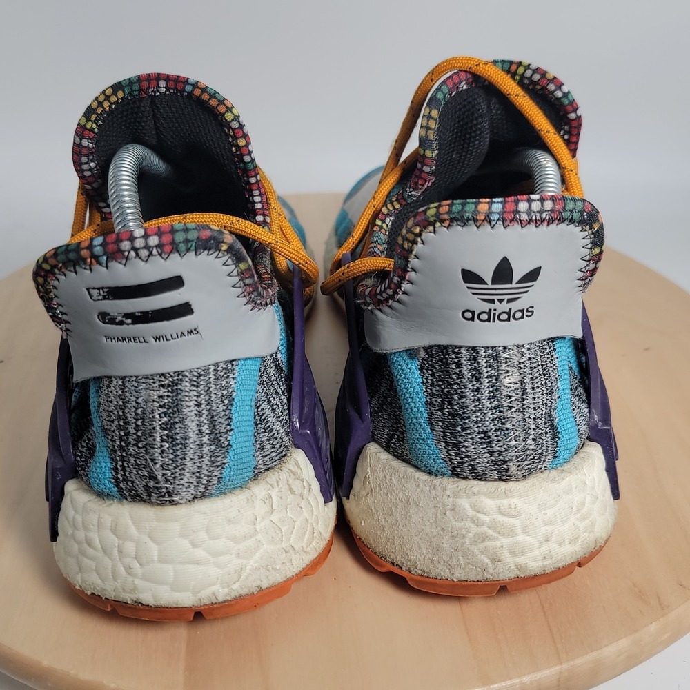 ADIDAS PHARRELL WILLIAMS HU HUMAN RACE NMD SOLAR PACK ORANGE SIZE 9.5 - Picture 4 of 10